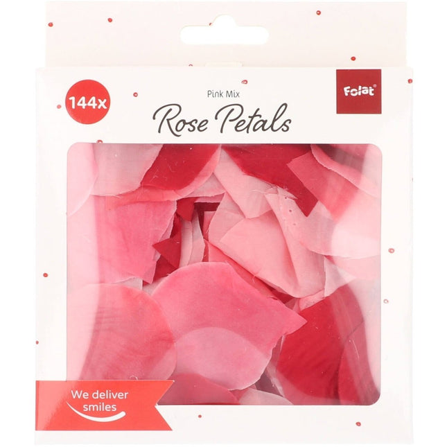 Rozenblaadjes Roze - 144 stuks - Partywinkel - 8714572248815