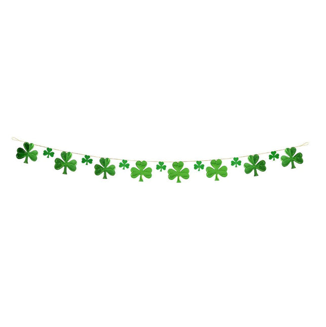 St. Patrick'S Day Slinger Groen Klavertje Vier 3m - Partywinkel - 8712026449306