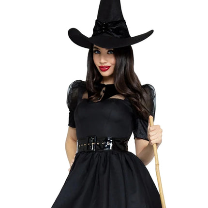 Vestido Halloween Negro Señoras Leg Avenue