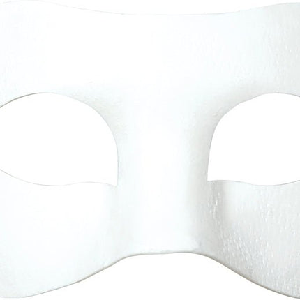 Witte Oogmasker Beschilderbaar - Partywinkel - 8434077120743